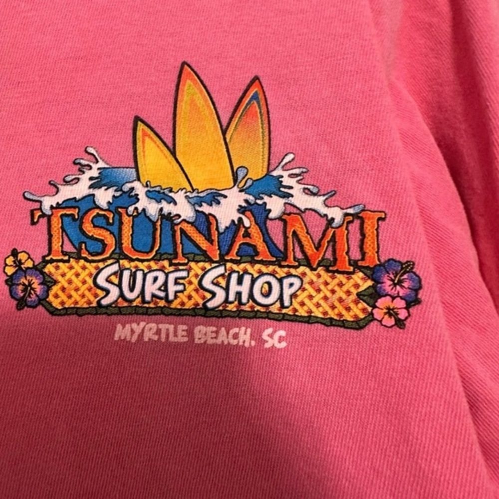 Tsunami‎ Surf Shop Long Sleeve T-Shirt from Myrtle Beach, SC Size Smalll GUC - Picture 4 of 6